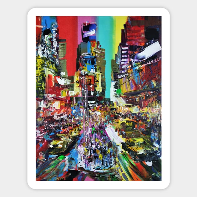Times Square New York City 885 Sticker by artsale